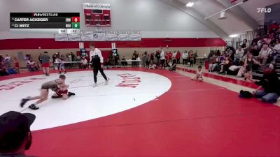58-61 lbs Round 2 - Cj Metz, Roughrider vs Carter Achziger, Eaton Reds WC