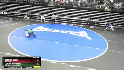 123 lbs 3rd Place Match - Denver Ellis, Box Elder vs Logan Thurber, Farmington High School