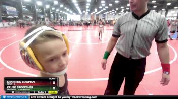 52 lbs Rd# 4- 2:00pm Friday Final Pool - Channing Bowman, POWA vs Kruze Brooksher, Oklahoma Outlaws Red