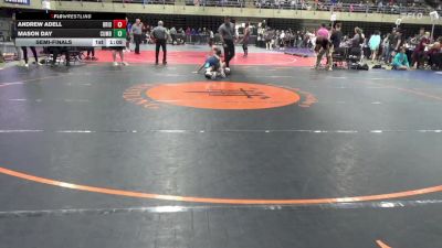125 lbs Semifinal - Andrew Adell, Bridgewater vs Mason Day, Cumberland