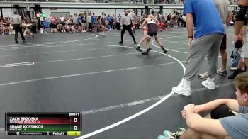 106 lbs Round 1 (8 Team) - Zach Brzoska, South Side WC Black vs Shane Kostakos, Force WC