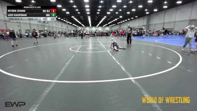 68 lbs Rr Rnd 3 - Ryzen Johns, OK Elite 12U Black vs Levi Kaufman, Roundtree Wrestling Academy 12u