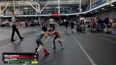 48 lbs Round 5 (8 Team) - Nico Astudillo, Roughhouse vs Reed Hunter, Rangers WC