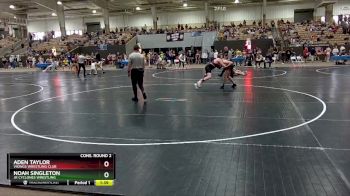 160 lbs Cons. Round 2 - Aden Taylor, Vikings Wrestling Club vs Noah Singleton, Jr Cyclones Wrestling