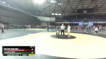 120 lbs Champ. Round 1 - Cassius Wait, Mat Rats Rebooted Wrestling vs Skyler Garland, Deer Park Ironman Wrestling Club