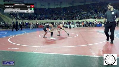 123 lbs Consi Of 16 #1 - Devin Ford, Cushing vs Lucas McAllister, Sallisaw Wrestling