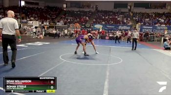 D 3 157 lbs Quarterfinal - Noah Williamson, St. Louis Catholic vs Roman Steele, South Beauregard