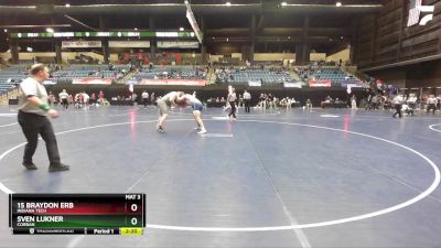 285 lbs Cons. Round 2 - 15 Braydon Erb, Indiana Tech vs Sven Lukner, Corban