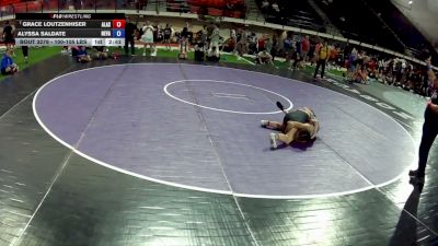 100-105 lbs Cons. Quarters - Grace Loutzenhiser, Alaska vs Alyssa Saldate, Nevada