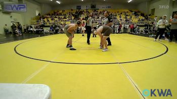 195 lbs Quarterfinal - Jacob Shunkwiler, Fort Gibson Youth Wrestling vs Eric Talbert, Tahlequah Wrestling Club