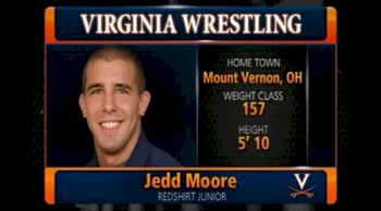 157 lbs match Jesse Dong Virginia Tech vs. Jedd Moore Virginia