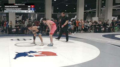 74 kg Champ. Rd Of 64 - Evan Petrovich, Pittsburgh Wrestling Club vs Brooklyn Pickett, Capital Wrestling Club