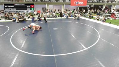 Junior Boys - 165 lbs Cons. Round 4 - Emmitt Dirks, Nebraska vs Ari Hasani, Birmingham Community Charter High School Wrestling