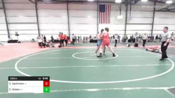 285 lbs Consi Of 8 #2 - Clay Bachman, VA vs Charlie Green, WY