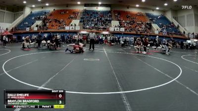 215 lbs Quarterfinal - Braylon Bradford, Archbishop Curley vs Dalu Emelife, St. James School