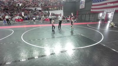 72 lbs Cons. Round 2 - Oliver Russell, Smooth Moves Wrestling Club vs Malin McMannes, Monroe Wrestling Club