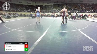 3A-157 lbs Semifinal - Cade Gilbert, MARLOW vs Kelby Ingram, BLACKWELL