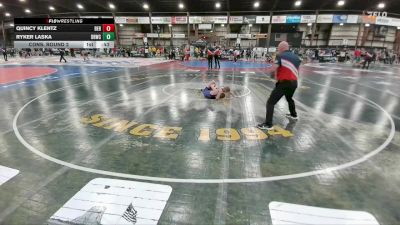 90 lbs Cons. Round 2 - Ryker Laska, Dakota Rattlers Wrestling Club vs Quincy Klentz, BERESFORD