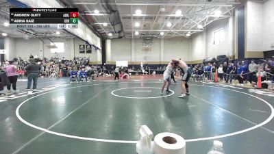 285 lbs Consi Of 8 #1 - Andrew Quitt, Ashland vs Adria Saiz, Cohasset