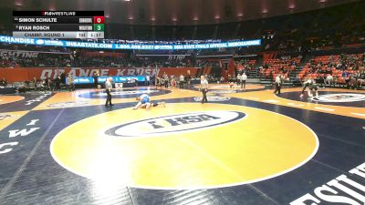 3A 190 lbs Champ. Round 1 - Ryan Rosch, Wheaton (North) vs Simon Schulte, Edwardsville (H.S.)
