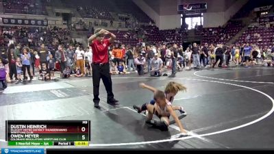 50-50 lbs Round 1 - Dustin Heinrich, Ellicott Metro District Thunderhawks Wrestling Club vs Owen Meyer, Colorado Regulators Wrestling Club