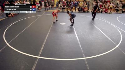 132 lbs Cons. Round 6 - Joey Enzminger, ND vs Aidan Aure, WI