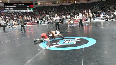 4A 157 lbs Champ. Round 1 - Jule May, Chaparral vs Evan Graham, Academy
