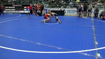 132 lbs Quarters - Coy Mehlert, Immortal Athletics Wrestling Club vs Mason Shirk, Big Game Wrestling Club