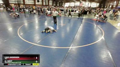 52 lbs Quarterfinal - Ej West, Shootbox Wrestling Club vs Liam Andersen, JWC