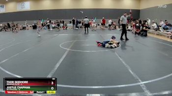44 lbs Round 4 (10 Team) - Justus Chapman, 84 Athletes vs Thor Skidmore, Brawler Elite