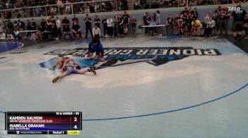 59 lbs Quarterfinal - Isabella Graham, Mat-Su Matmen vs Kamden Salmon, Arctic Warriors Wrestling Club