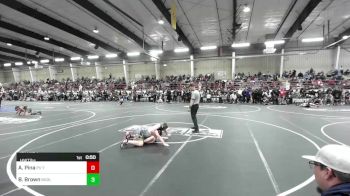 Rr Rnd 1 - Adrian Pina, PV Youth Wrestling vs Brayden Brown, Badlands WC
