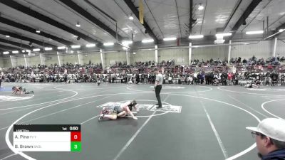Rr Rnd 1 - Adrian Pina, PV Youth Wrestling vs Brayden Brown, Badlands WC