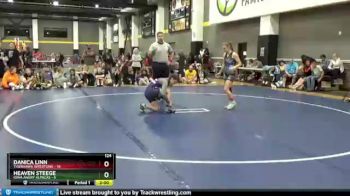 124 lbs Round 1 (3 Team) - Danica Linn, TigerHawk Wrestling vs Heaven Steege, Iowa Angry Alpacas