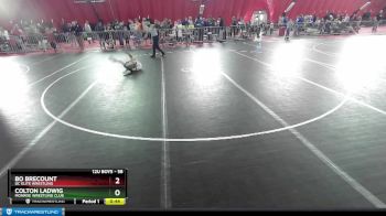 58 lbs Round 1 - Bo Brecount, DC Elite Wrestling vs Colton Ladwig, Monroe Wrestling Club