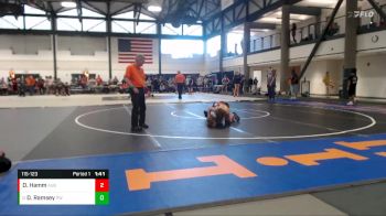 115-123 lbs Cons. Round 3 - Drayden Ramsey, Pontiac WC vs Drayven Hamm, Auburn