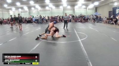 132 lbs Round 3 (8 Team) - Micah Engelman, Mat Assassins Red vs Jake Beaumont, Full Circle