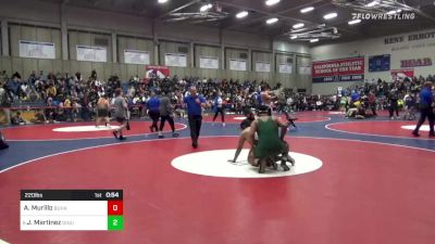 220 lbs Consi Of 16 #2 - Abel Murillo, Buhach Colony vs Jose Martinez, Dinuba