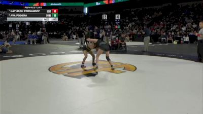 105 lbs Quarterfinal - Kayliegh Fernandez, Golden West (CS) vs Ava Fodera, Poway (SD)