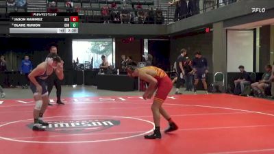 133 lbs Quarterfinal - Jason Ramirez, Arizona Christian University vs Blake Runion, Corban University