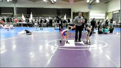 50 lbs Rr Rnd 3 - Caliyah Cruz, Cordoba Trained (Sand Storm Sisters) vs Madison Dragon, ICWL Lady Bruisers