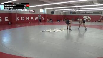 133 lbs Cons. Round 4 - Braden Graff, Grand View (Iowa) vs Luke Kawa, Millikin