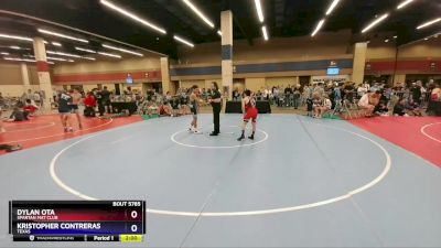 106 lbs Quarterfinal - Dylan Ota, Spartan Mat Club vs Kristopher Contreras, Texas