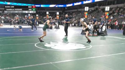 100 lbs Round Of 16 - Kiana Lien, Mountain View (CC) vs Daniella Vazquez, Garces (CS)