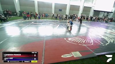 124 lbs Cons. Round 3 - Cameron Francis, ID vs Lilly May, NV