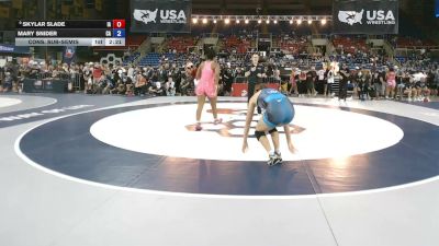155 lbs Cons. Sub-semis - Skylar Slade, Iowa vs Mary Snider, California