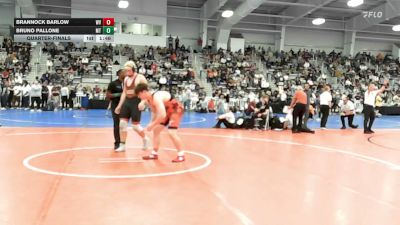 220 lbs Quarterfinal - Brannock Barlow, WV vs Bruno Pallone, MT