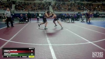 D1-285 lbs Quarterfinal - Josiah Switzer, Casteel HS vs Riggs Anderson, Queen Creek