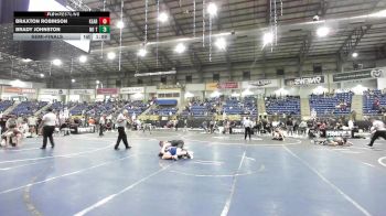 157 lbs Semifinal - Braxton Robinson, Kearney Matcats vs Brady Johnston, No Team