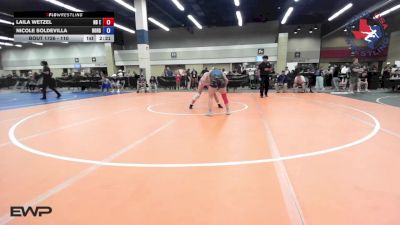 110 lbs Quarterfinal - Laila Wetzel, NB Elite Wrestling Club vs Nicole Soldevilla, Borger Wrestling Club